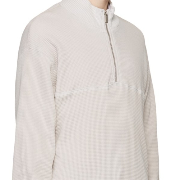 Cotton Citizen New waffle knit cotton sweater. Turtleneck.  Half-zip closure. - Picture 5 of 11